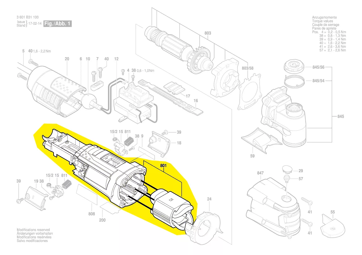 Stator réf. 2 605 190 933 BOSCH